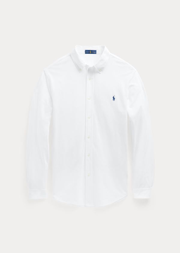 Camisa Polo Ralph Lauren Hombre Blancos - Featherweight Mesh - XIRUF2761